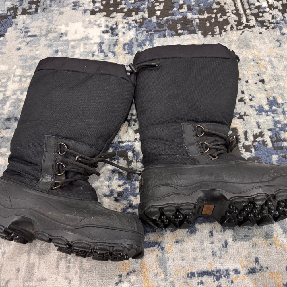 Black Winter Snow Boots